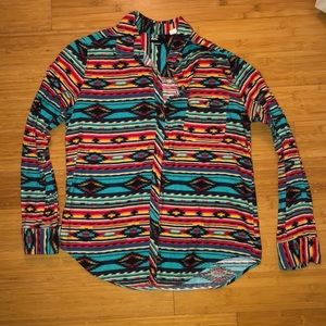 Urban BDG Boyfriend Fit Aztec Flannel (LRG)